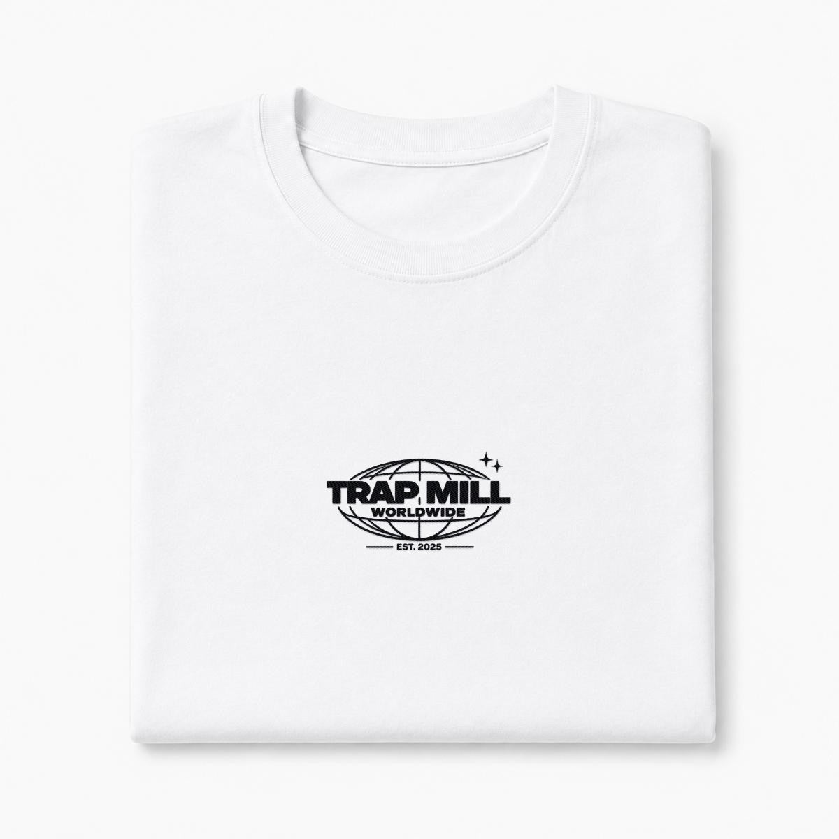 ' TRAP MILL WORLD WIDE' STITCH LOGO